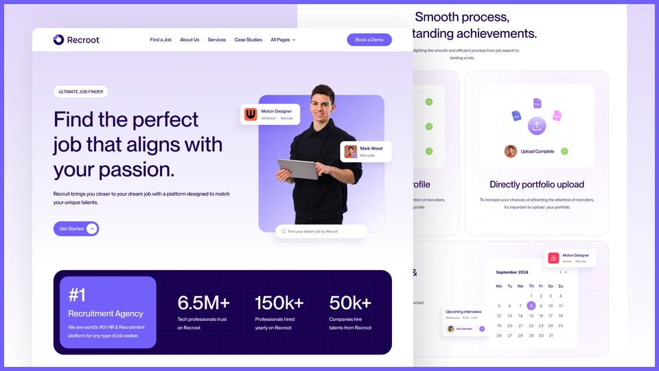 Recroot - HR & Recruitment Consulting Agency Framer Template