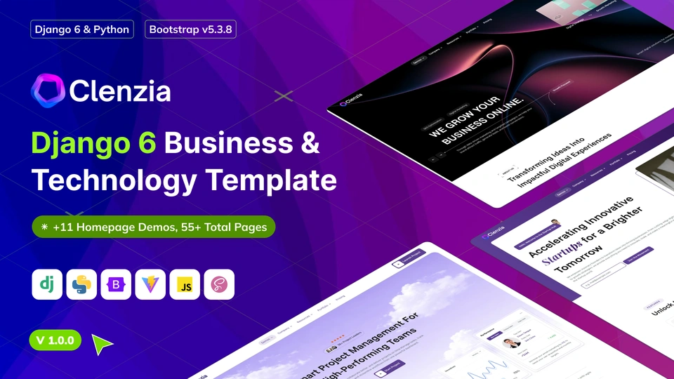 Clenzia - Business & Technology Django Template