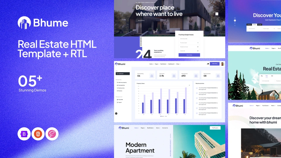 Bhumi - Real Estate Directory & Listings HTML5 Template
