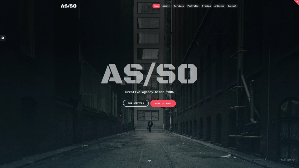 Asso - Design Agency & Creative Studio One Page Template