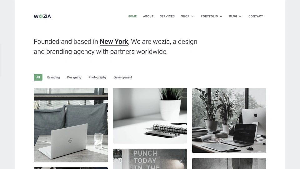 Wozia - Flask Minimal Portfolio & Shop Template