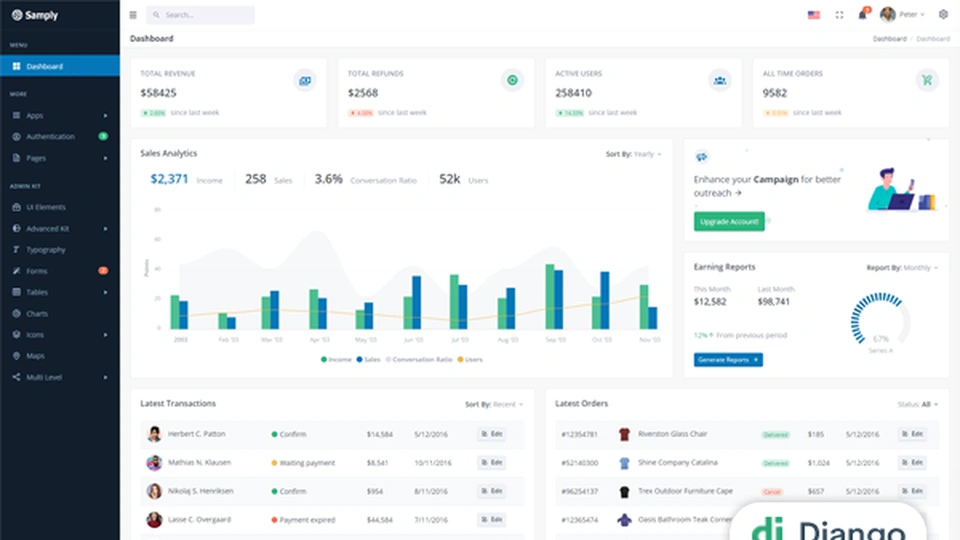 Django Templates - WrapBootstrap django-templates-wrapbootstrap