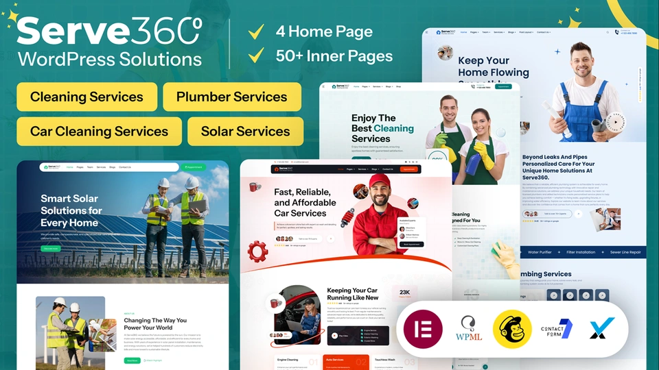 Serve360 - Cleaning Services WordPress Theme