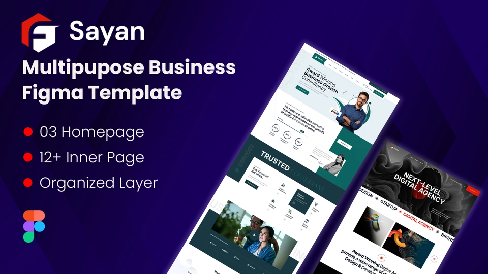 Sayan - Multipurpose Business Figma Template