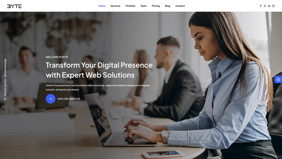 Byte - Landing Page Templates + LTR & RTL + Light & Dark