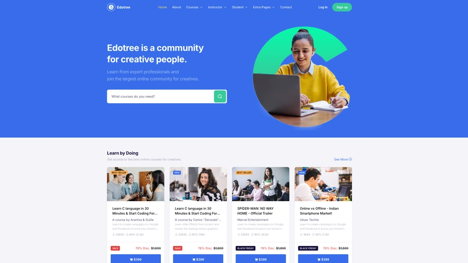 Edotree - Online Course & Education HTML Template