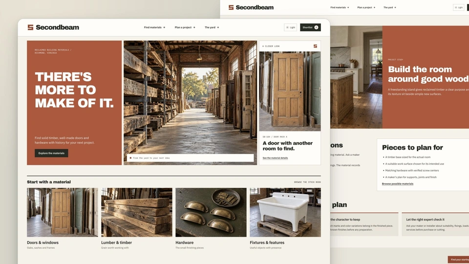 Secondbeam - Reclaimed Building Materials HTML Website Template