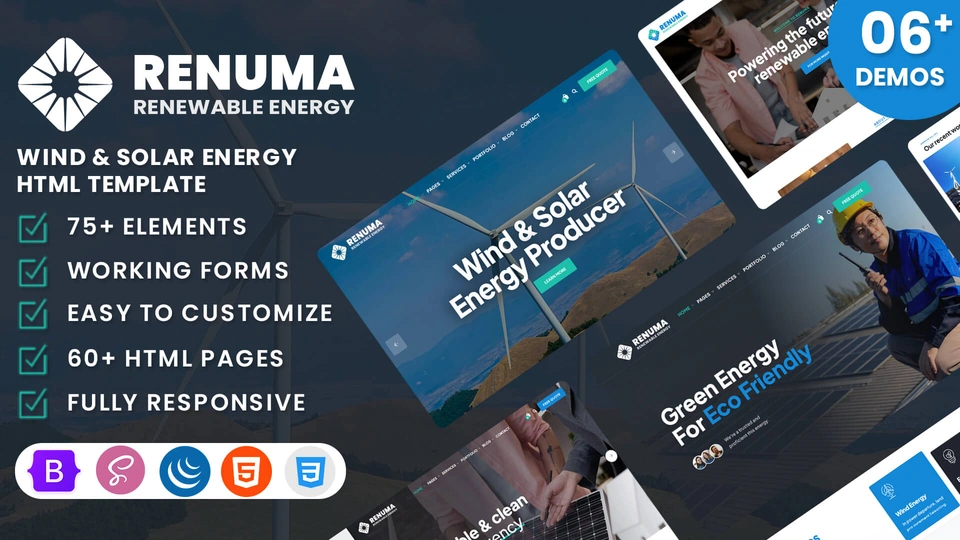 Renuma - Solar & Renewable Energy HTML Template