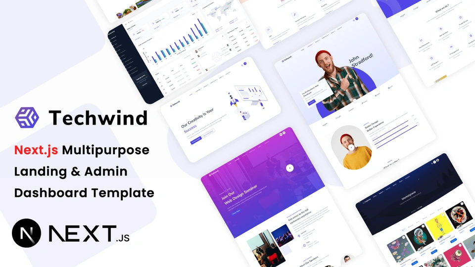 Techwind - Next.js App, Saas & Software Landing & Admin Dashboard Template