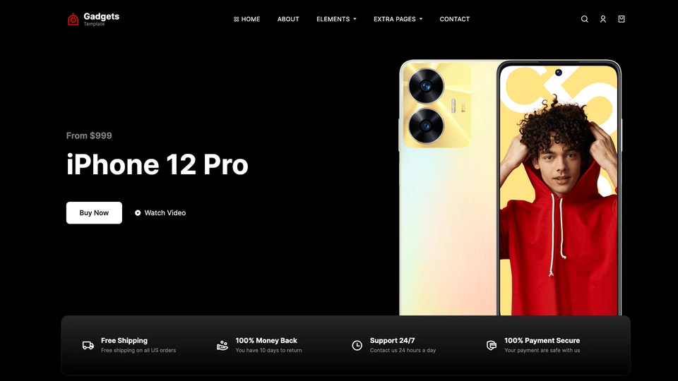Gadgtsx - Gadgets & Electronics Store Website Template