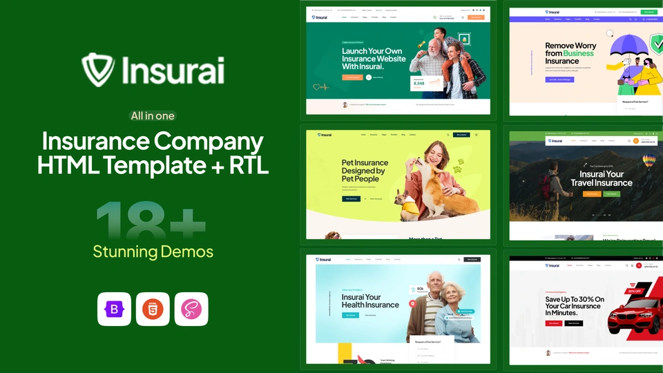 Insurai - Insurance Company HTML Template