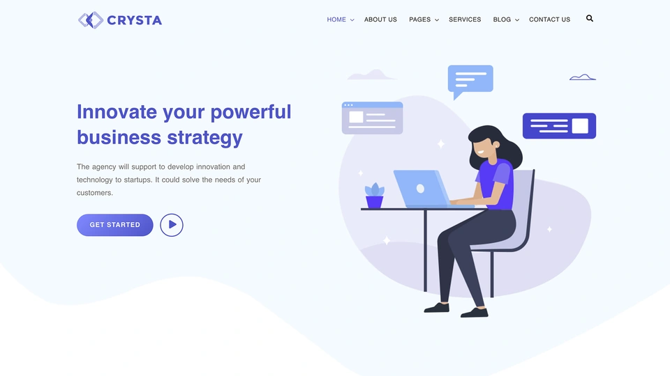 Crysta - Startup Agency and SaaS Template