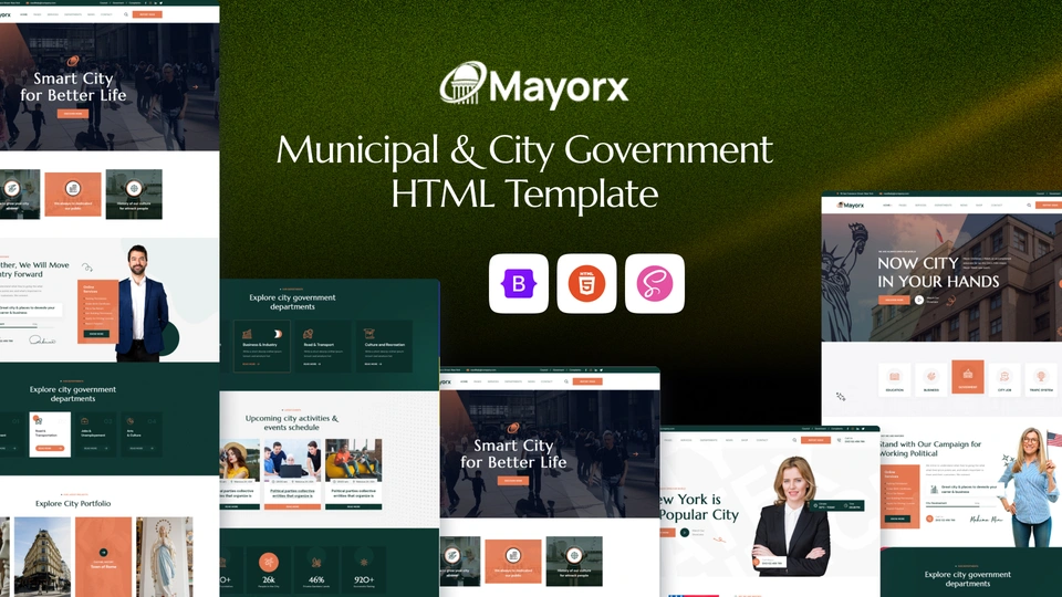 Mayorx - Municipal City Government HTML Template