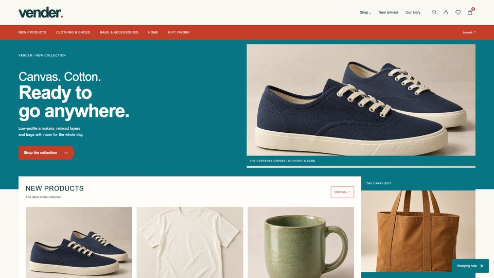 Vender - Ecommerce HTML Template