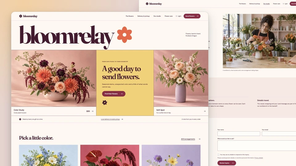 Bloomrelay - Florist Delivery and Preorder HTML Website Template