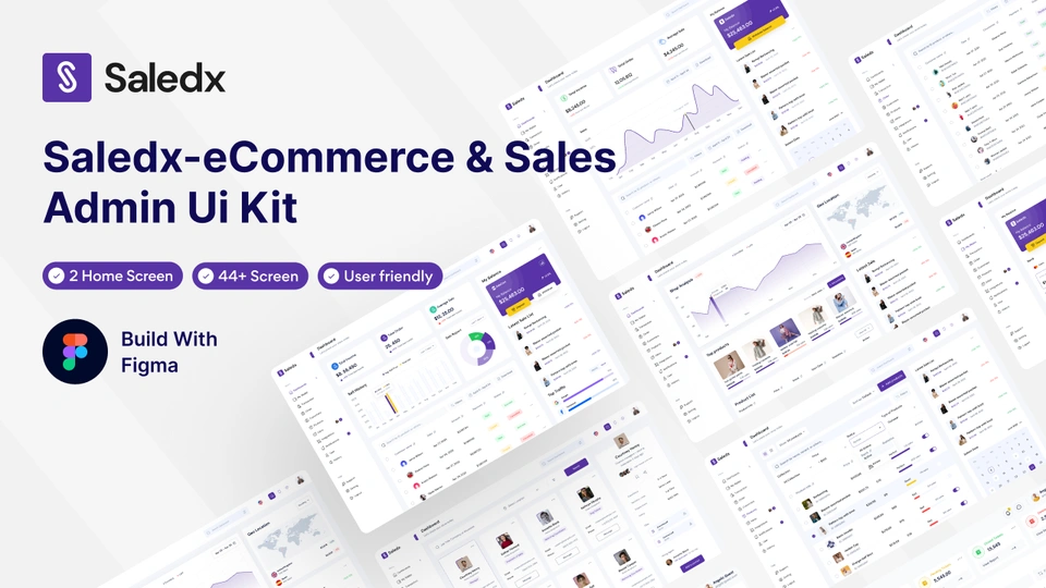 Saledex - Sales Analytics Dashboard Figma Ui Kit for eCommerce