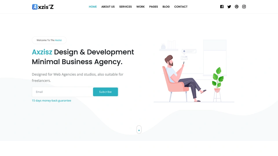 Axzisz - Startup Agency and SasS Template