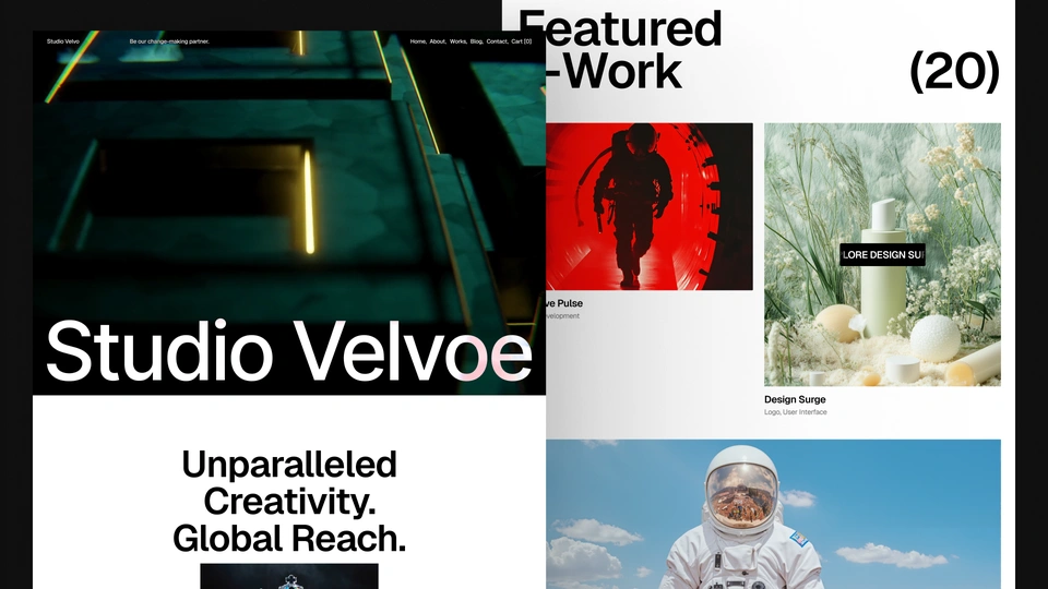 Studio Velvoe - Creative Studio & Marketing Agency Figma and Framer Template