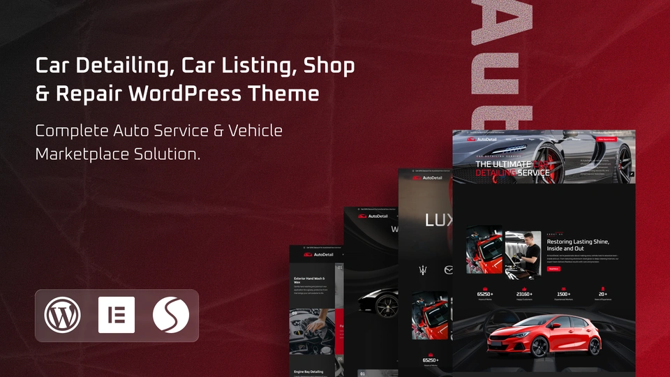 AutoDetail - Car Detailing, Car Listing, Shop & Repair WordPress Theme