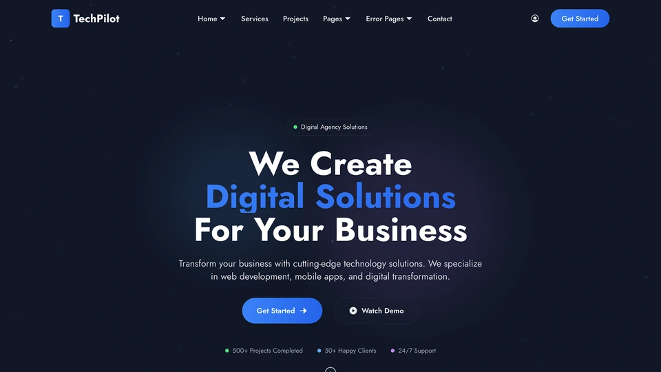 TechPilot - Digital Agency & Technology Next.js Template