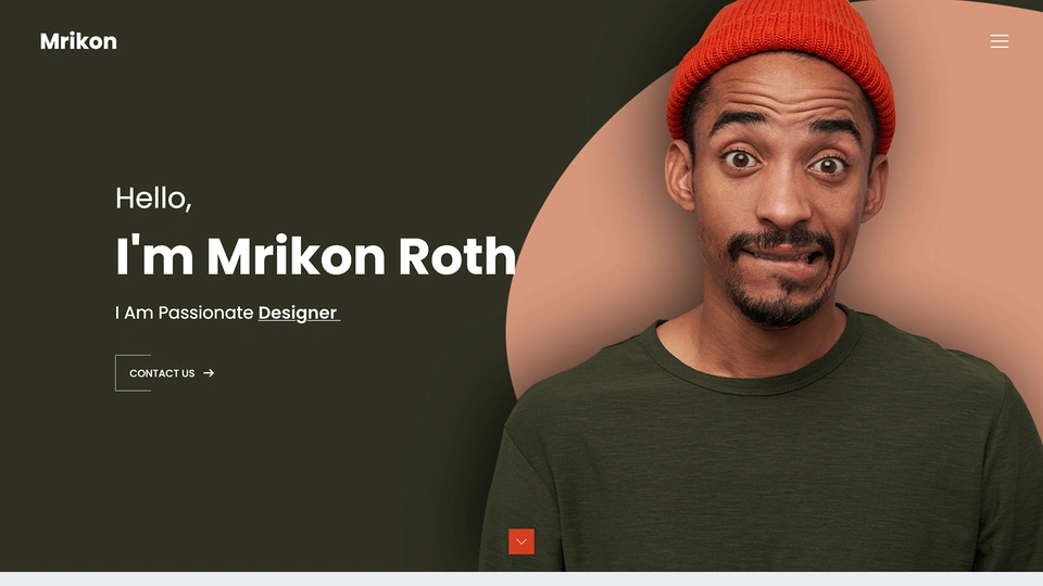 Mrikon - Personal Portfolio Template