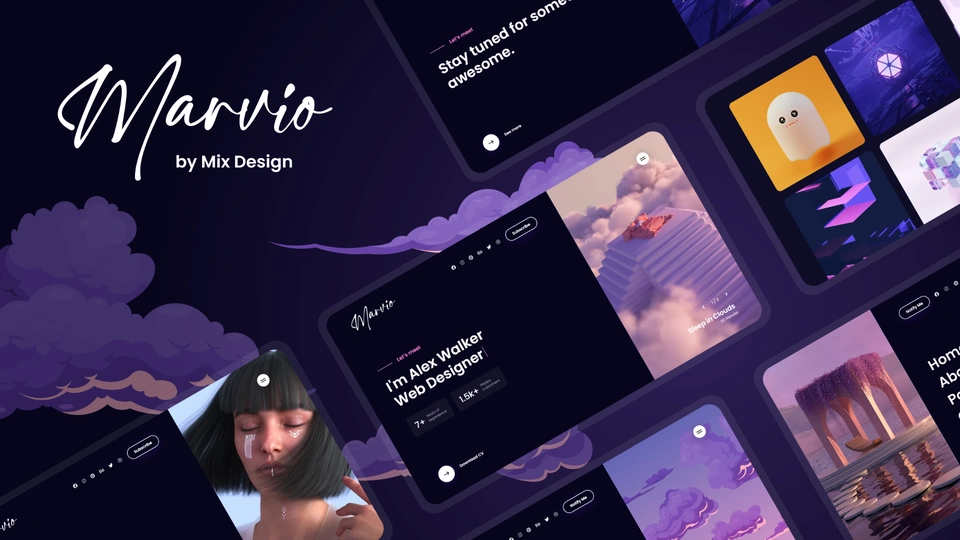 Marvio - Coming Soon & Portfolio Template