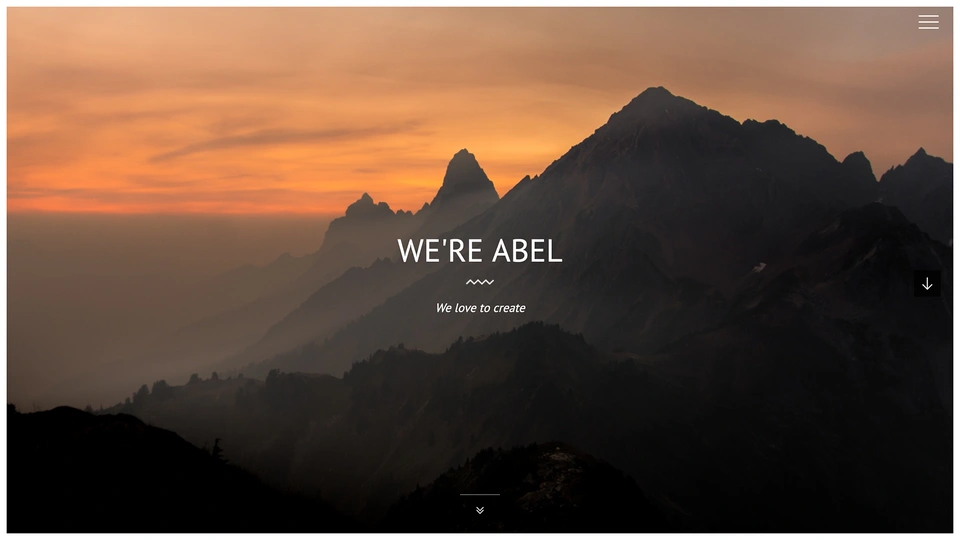 Abel - 3D One Page Portfolio HTML Template