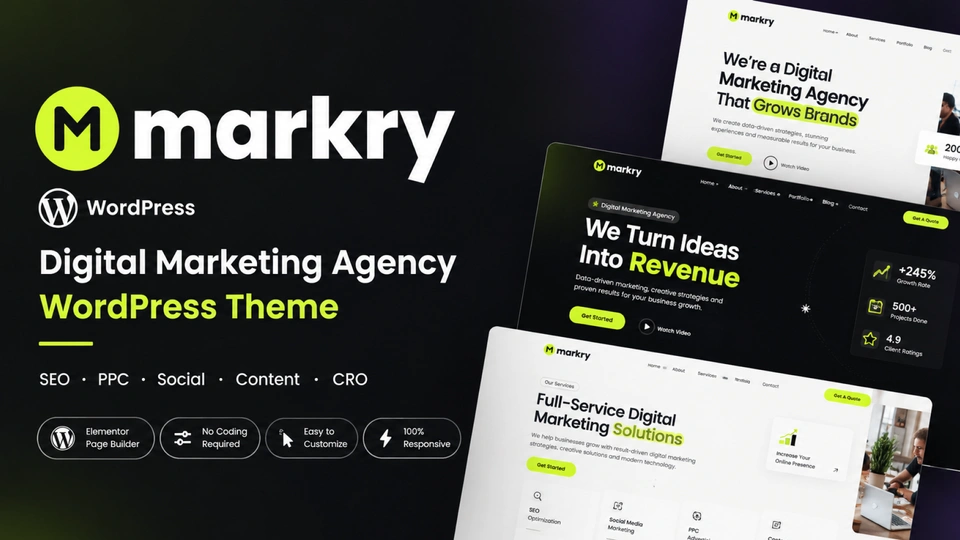 Marrky - SEO & Digital Marketing WordPress Theme