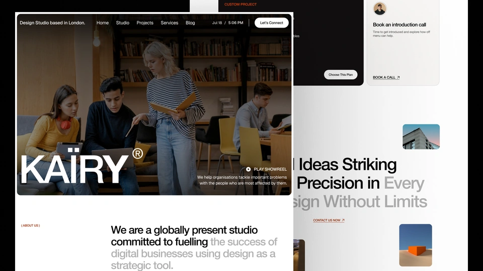 Kairy - Marketing Agency & Studio Framer and Figma Template