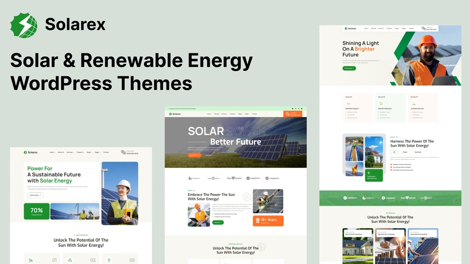 Solarex - Solar & Renewable Energy WordPress Theme