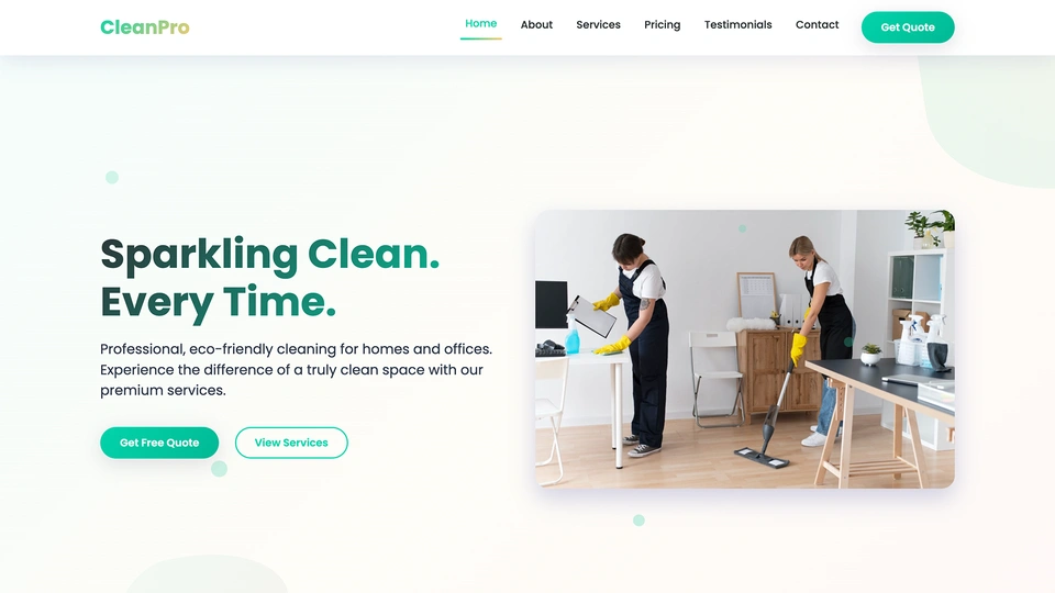 CleanPro - Housekeeping and Office Cleaning HTML Template