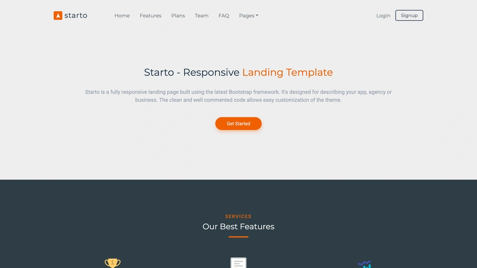 Starto - Bootstrap 5 Landing Page Template