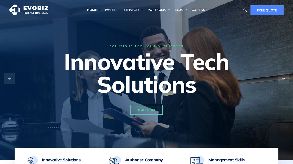 Evobiz - Business Consulting HTML Template