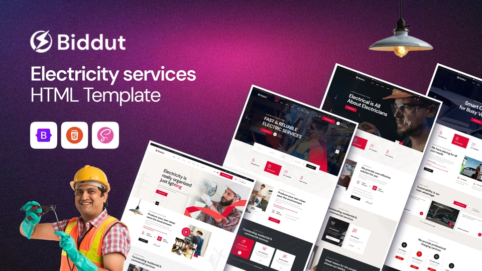 Biddut - Electricity Services HTML Template
