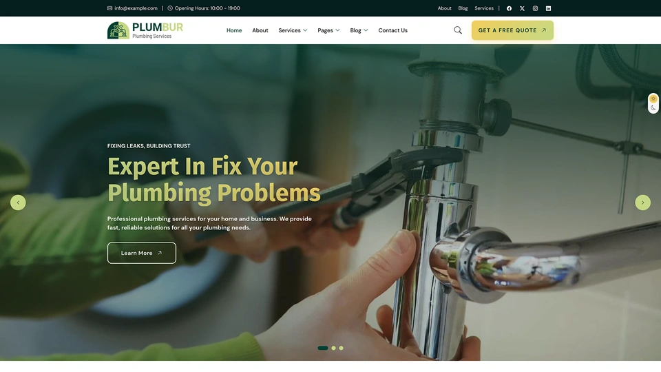 Plumbur - Plumbing Services & Solutions HTML Template