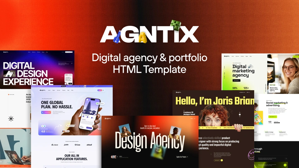 Agntix - Digital Agency & Creative Portfolio HTML Template