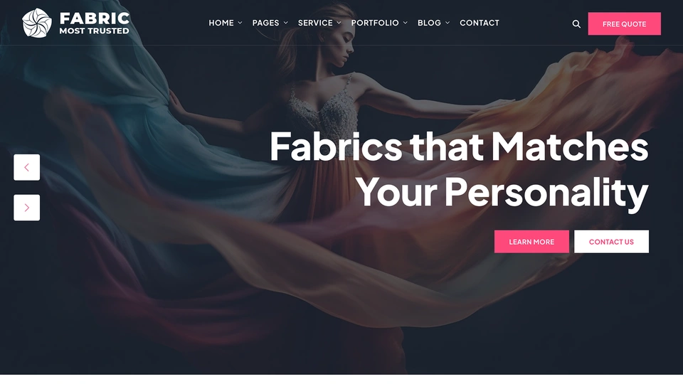FabricPro - Fashion & Textile Manufacturing Template