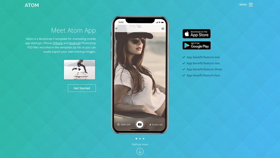 Atom - For Mobile App Startups