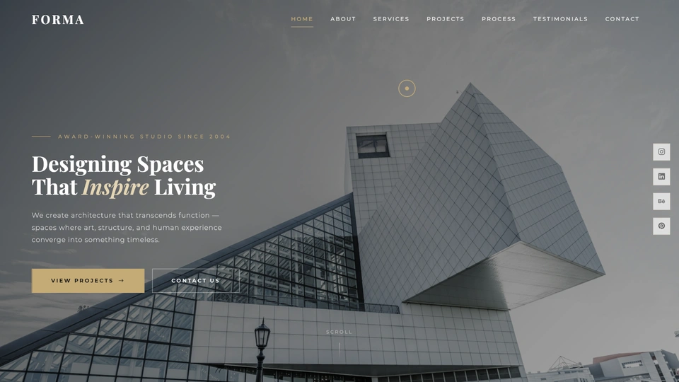 Forma - Architecture & Interior Design Studio HTML5 Template
