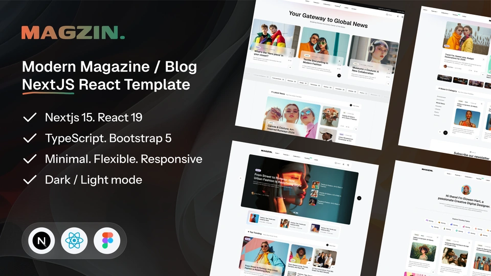 Magzin - Creative Magazine & Blog Next.js Template