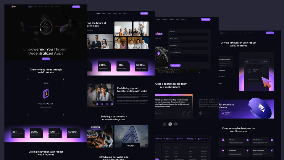 5CBit - Web3 Crypto Framer Website Template