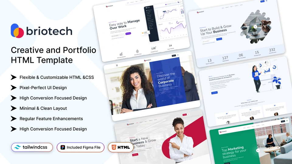 Briotech - Multipurpose Startup & Business HTML Template