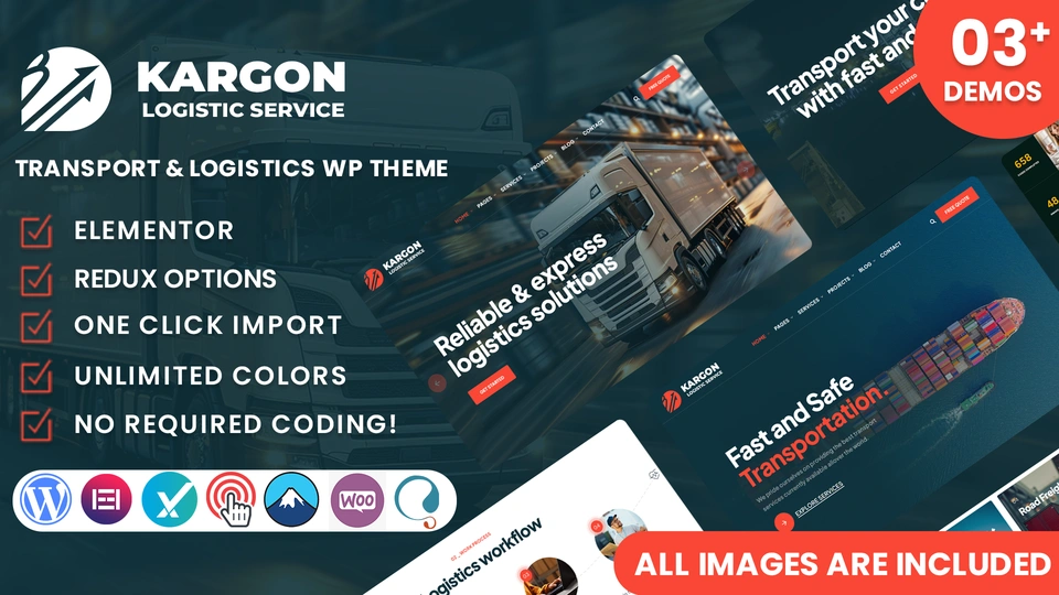 Kargon - Transport and Logistics WordPress Theme