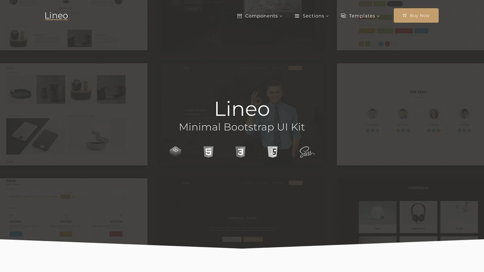 Lineo - Minimal Bootstrap UI Kit
