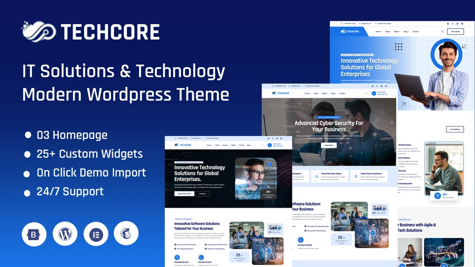 TechCore - IT Solutions & Technology Modern WordPress Theme