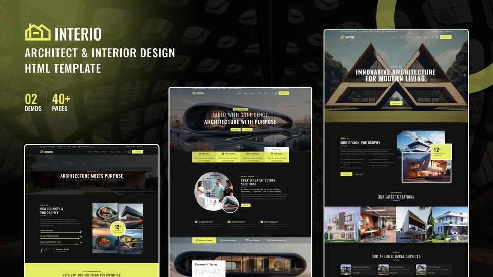 INTERIO - Architect & Interior Design Template