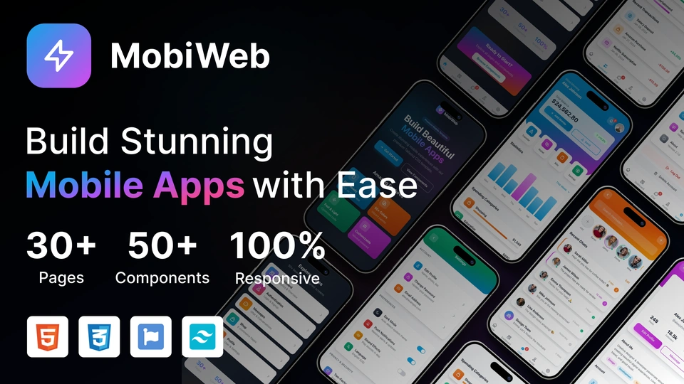 MobiWeb - Premium Mobile-First PWA Template
