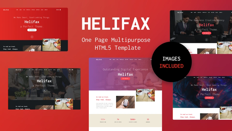 Helifax - Multipurpose Web Agency Portfolio HTML Template