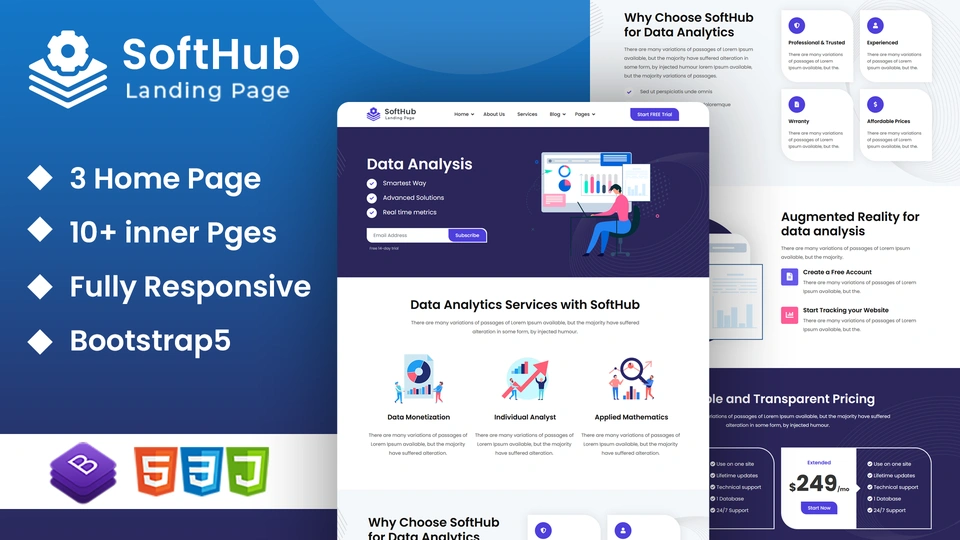 SoftHub - Software HTML Template