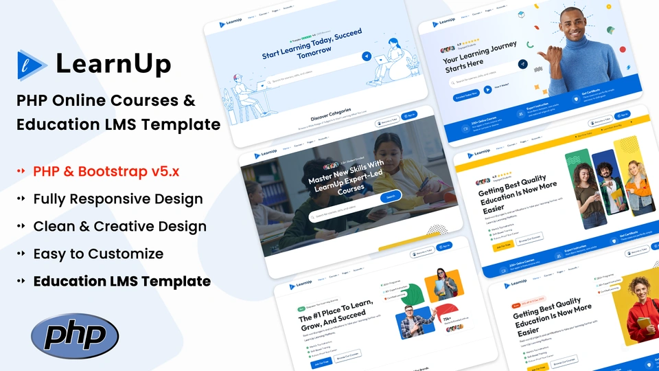 LearnUp - PHP Online Courses & Education LMS Template